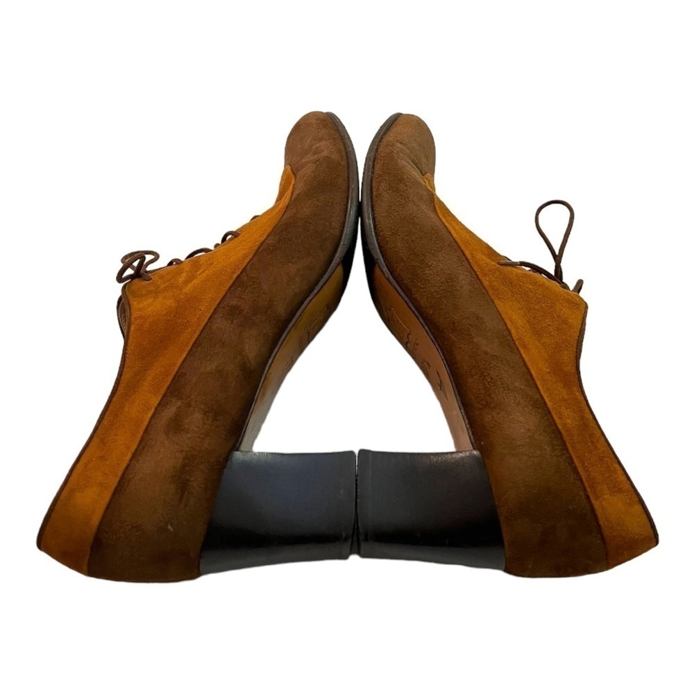 Guazzo Galo Suede Heel Shoes Size 7.5 Vintage - Picture 3 of 7
